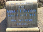 SNYMAN Anna H.E. -1955