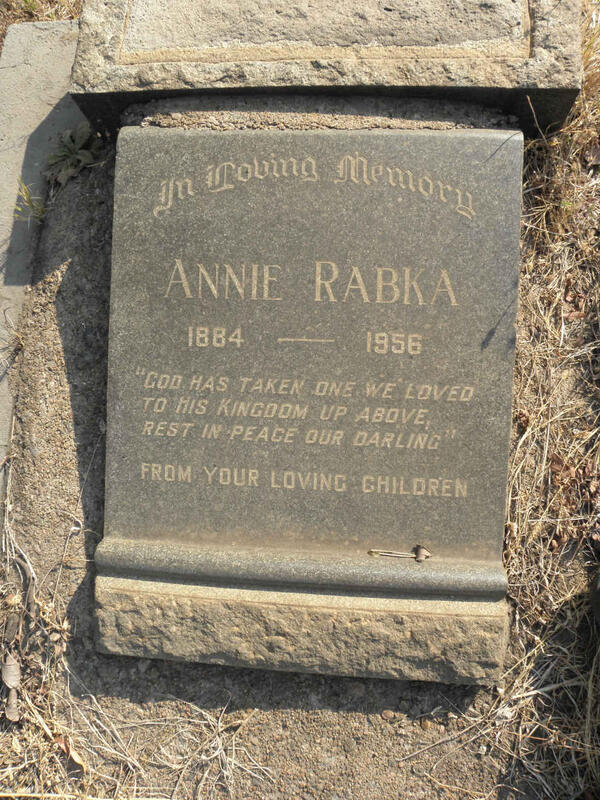 RABKA Annie 1884-1956