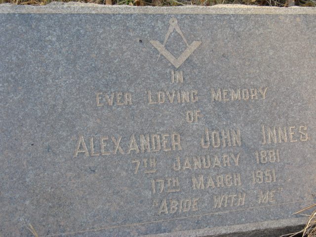 INNES Alexander John 1881-1951