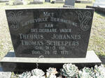 SCHEEPERS Theunis Johannes Thomas 1911-1971