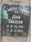 SNADDON Joan 1910-1998