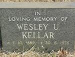 KELLAR Wesley U. 1889-1976