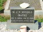 WESSELS M.J.P. 1884-1981