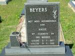 BEYERS Ansie 1957-1996