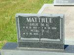 MATTHEE M.H. 1927-1996 & P.J. 1934-