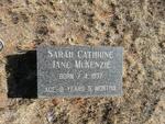 McKENZIE Sarah Cathrine Jane 1837-