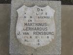 RENSBURG Marthinus Gerhardus, J. van 1885-1951