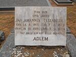 ADLEM Jan Johannes 1871-1950 & Elizabeth 1875-1958