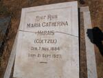 MARAIS Maria Catherina nee COETZEE 1884-1957