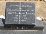 FOURIE Christina Maria Etresia 1918-1990
