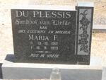 PLESSIS Maria F., du 1912-1973