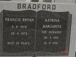 BRADFORD Francis 1909-1973 & Margarita DURANDT 1910-1991