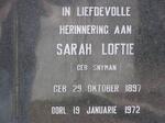 PLESSIS Jacobus Hermanus, du 1901-1968 & Sarah Loftie SNYMAN 1897-1972