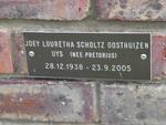 UYS Joey Louretha Scholtz Oosthuizen nee PRETORIUS 1938-2005
