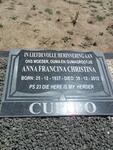 CUPIDO Anna Francina Christina 1937-2012