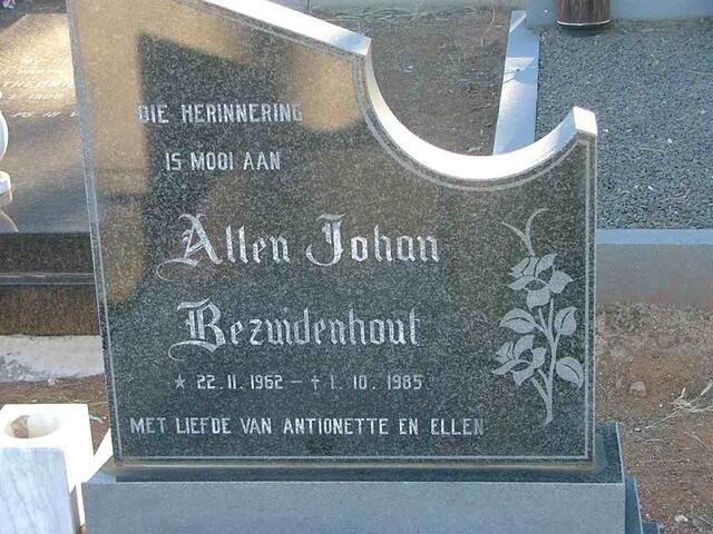 BEZUIDENHOUT Allen Johan 1962-1985
