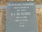PLESSIS A.J., du 1908-1972