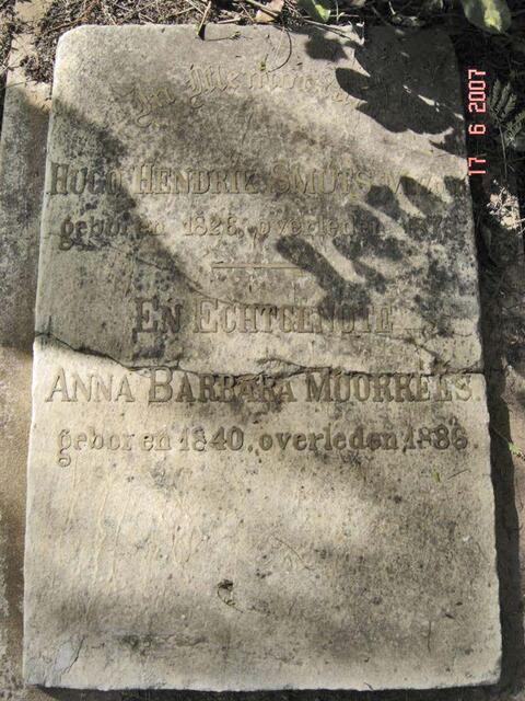 SMUTS Hugo Hendrik M.zo. 1826-1878 & Anna Barbara MOORREES 1840-1886
