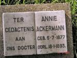 ACKERMAN Annie 1877-1893