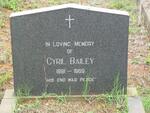BAILEY Cyril 1891-1969
