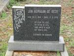 BEER Jan Adriaan, de 1914-1970