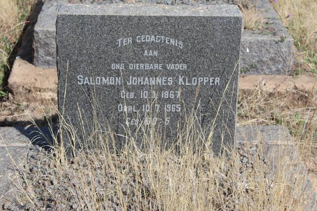 KLOPPER Salomon Johannes 1867-1965