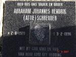 SCHREUDER Abraham Johannes Hendrik 1928-1996