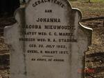 MAREE Johanna Jacoba previously STADION nee NIEUWOUDT 1862-1897