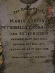 GROBBELAAR Maria Adriana Petronella nee ESTERHUIZEN 1845-1893