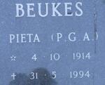 BEUKES P.G.A. 1914-1994