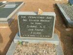 FOURIE Sannie A.C. nee FOURIE 1886-1976