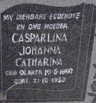 PLESSIS Johannes Jacobus Venter, du 1885-1956 & Casparlina Johanna Catharina OLIVIER 1892-1953 