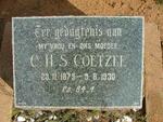 COETZEE C.H.S. 1879-1930