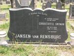 RENSBURG Christoffel Snyman, Jansen van 1908-1963