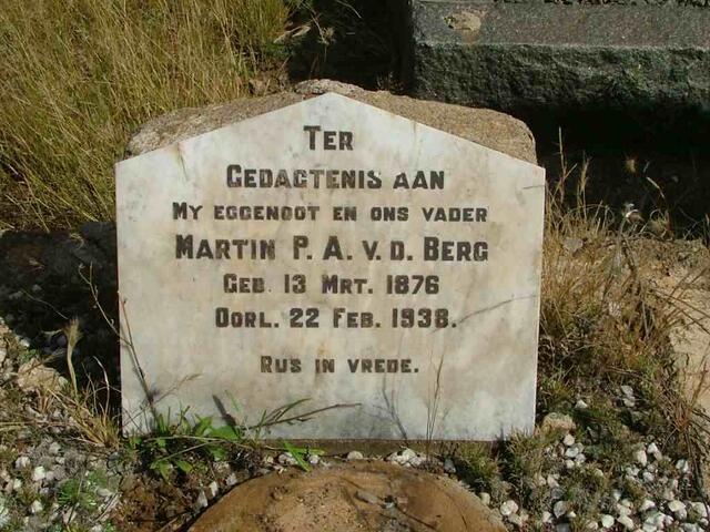 BERG Martin P.A., v.d. 1876-1938