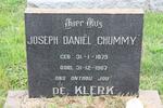 KLERK Joseph Daniël, de 1875-1967