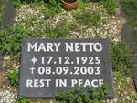 NETTO Mary 1925-2003