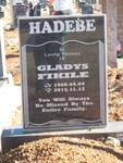 HADEBE Gladys Fikile 1968-2013