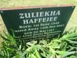 HAFFEJEE Zuliekha 1942 - 2007