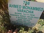 VARACHIA Ahmed Mohammed 1936-2005