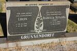 GRUSSENDORFF Louis 1914-1981 & Isabella Susanna 1918-1981
