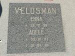 VELDSMAN Erna 1958- :: VELDSMAN Adelé 1987-1989