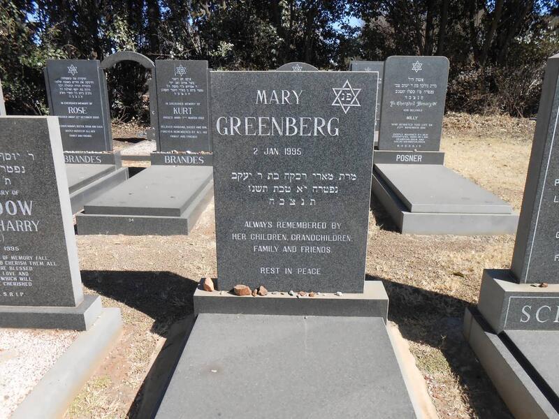 GREENBERG Mary -1995