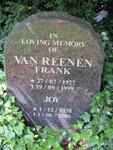 REENEN Frank, van 1927-1999 & Joy 1938-2006