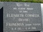 FRONEMAN Elizabeth Cornelia nee VERSTER 1911-1996