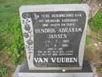 VUUREN Hendrik Abraham Jansen, van 1923-1980