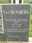 RENSBURG William Ollom, van 1920-1974
