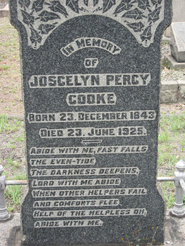 COOKE Joscelyn Percy 1843-1925