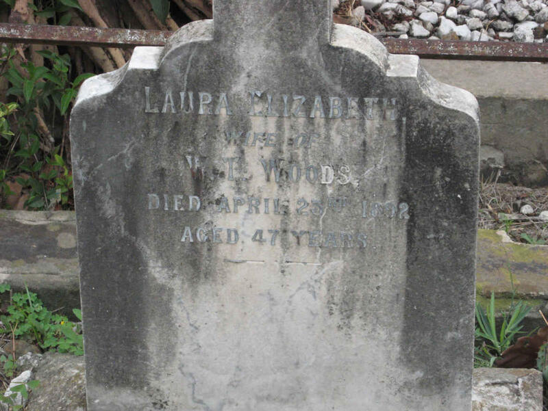 WOODS Laura Elizabeth nee SYMONS 1844-1892