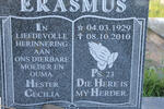 ERASMUS Hester Cecilia 1929-2010